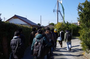 合宿場所に意気揚々と向かうワグネリアン