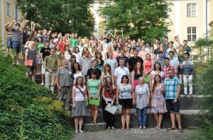 All members in the garden